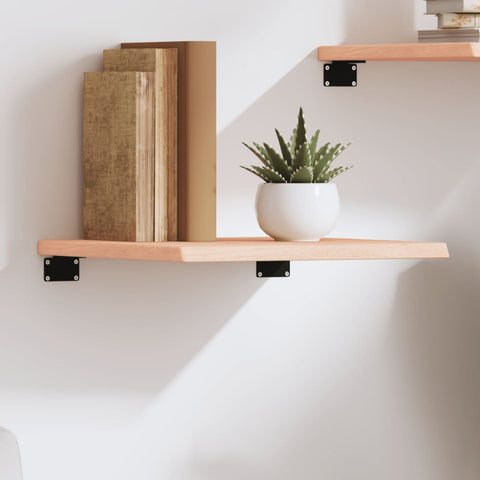 vidaXL Wall Shelf 40x40x2 cm Untreated Solid Wood Oak