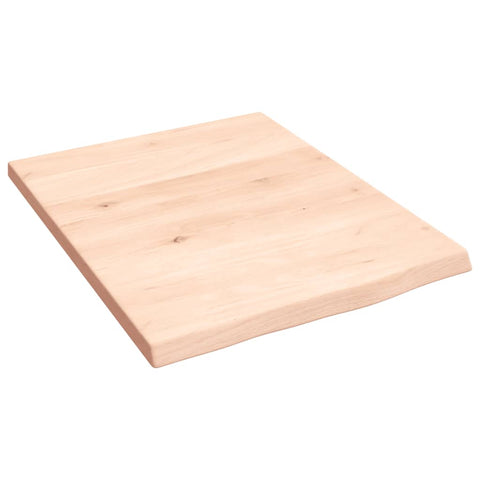 vidaXL Wall Shelf 40x50x2 cm Untreated Solid Wood Oak