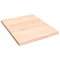 vidaXL Wall Shelf 40x50x2 cm Untreated Solid Wood Oak