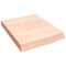 vidaXL Wall Shelf 40x50x(2-6) cm Untreated Solid Wood Oak