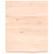 vidaXL Wall Shelf 40x50x(2-6) cm Untreated Solid Wood Oak