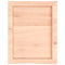 vidaXL Wall Shelf 40x50x(2-6) cm Untreated Solid Wood Oak