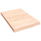 vidaXL Wall Shelf 40x60x(2-4) cm Untreated Solid Wood Oak