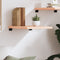 vidaXL Wall Shelf 40x60x(2-4) cm Untreated Solid Wood Oak