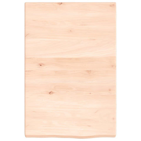 vidaXL Wall Shelf 40x60x(2-4) cm Untreated Solid Wood Oak