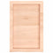 vidaXL Wall Shelf 40x60x(2-4) cm Untreated Solid Wood Oak