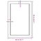 vidaXL Wall Shelf 40x60x(2-4) cm Untreated Solid Wood Oak