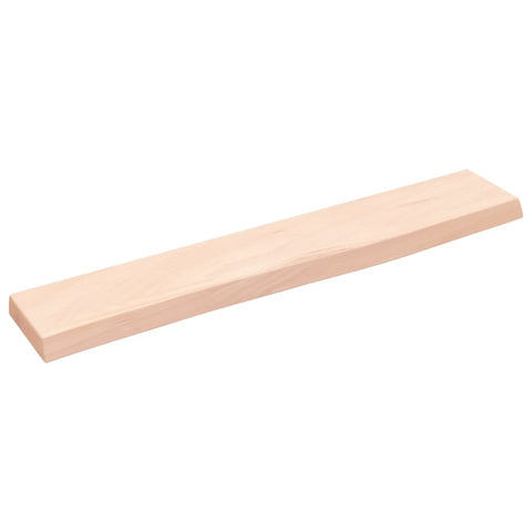 vidaXL Wall Shelf 60x10x2 cm Untreated Solid Wood Oak