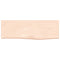vidaXL Wall Shelf 60x20x2 cm Untreated Solid Wood Oak