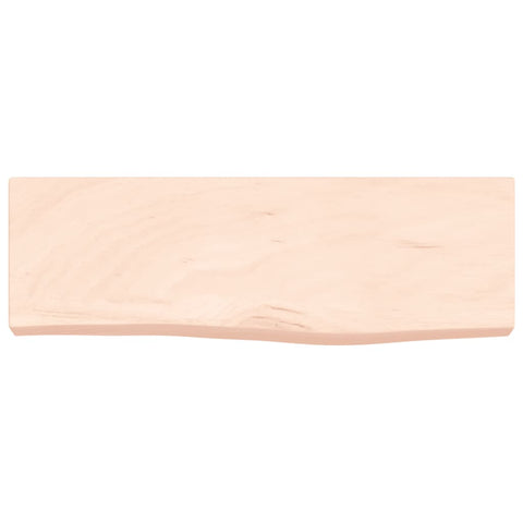 vidaXL Wall Shelf 60x20x6 cm Untreated Solid Wood Oak