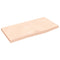 vidaXL Wall Shelf 60x30x(2-4) cm Untreated Solid Wood Oak