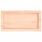 vidaXL Wall Shelf 60x30x(2-4) cm Untreated Solid Wood Oak