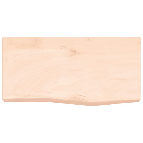 vidaXL Wall Shelf 60x30x(2-6) cm Untreated Solid Wood Oak