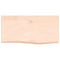 vidaXL Wall Shelf 60x30x(2-6) cm Untreated Solid Wood Oak