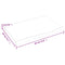 vidaXL Wall Shelf 60x40x2 cm Untreated Solid Wood Oak