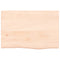 vidaXL Wall Shelf 60x40x(2-4) cm Untreated Solid Wood Oak