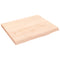 vidaXL Wall Shelf 60x50x(2-4) cm Untreated Solid Wood Oak