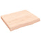 vidaXL Wall Shelf 60x50x(2-6) cm Untreated Solid Wood Oak