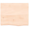 vidaXL Wall Shelf 60x50x(2-6) cm Untreated Solid Wood Oak