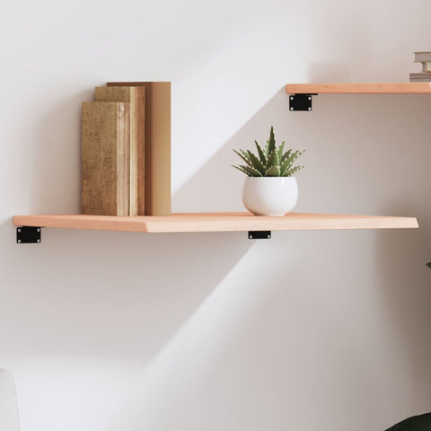 vidaXL Wall Shelf 60x60x2 cm Untreated Solid Wood Oak