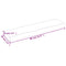 vidaXL Wall Shelf 80x20x6 cm Untreated Solid Wood Oak