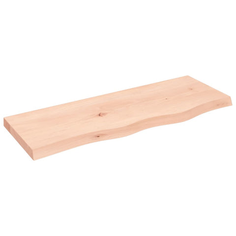 vidaXL Wall Shelf 80x30x(2-4) cm Untreated Solid Wood Oak