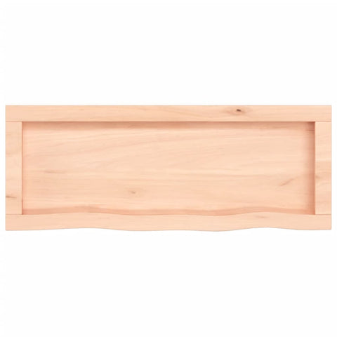 vidaXL Wall Shelf 80x30x(2-4) cm Untreated Solid Wood Oak