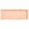 vidaXL Wall Shelf 80x30x(2-4) cm Untreated Solid Wood Oak