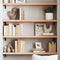 vidaXL Wall Shelf 80x30x(2-4) cm Untreated Solid Wood Oak