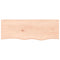 vidaXL Wall Shelf 80x30x(2-6) cm Untreated Solid Wood Oak