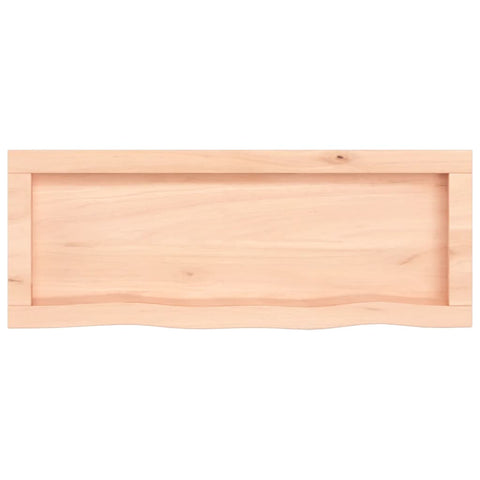 vidaXL Wall Shelf 80x30x(2-6) cm Untreated Solid Wood Oak