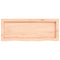 vidaXL Wall Shelf 80x30x(2-6) cm Untreated Solid Wood Oak