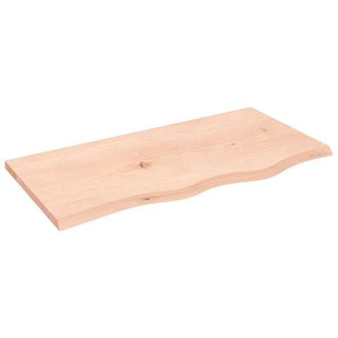 vidaXL Wall Shelf 80x40x2 cm Untreated Solid Wood Oak