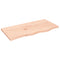 vidaXL Wall Shelf 80x40x2 cm Untreated Solid Wood Oak