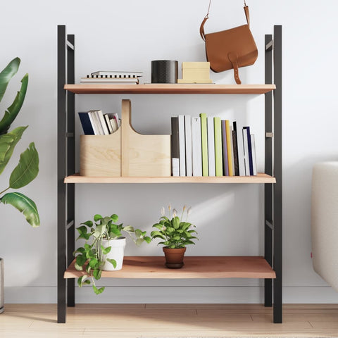 vidaXL Wall Shelf 80x40x2 cm Untreated Solid Wood Oak