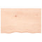 vidaXL Wall Shelf 80x50x(2-6) cm Untreated Solid Wood Oak