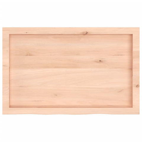 vidaXL Wall Shelf 80x50x(2-6) cm Untreated Solid Wood Oak