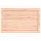 vidaXL Wall Shelf 80x50x(2-6) cm Untreated Solid Wood Oak