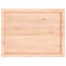 vidaXL Wall Shelf 80x60x(2-6) cm Untreated Solid Wood Oak