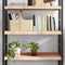 vidaXL Wall Shelf 80x60x(2-6) cm Untreated Solid Wood Oak