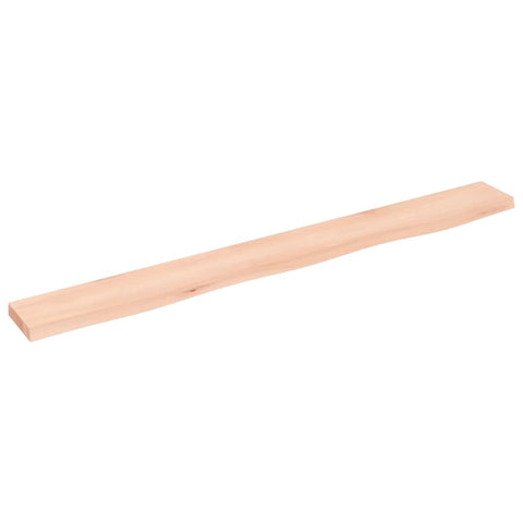 vidaXL Wall Shelf 100x10x2 cm Untreated Solid Wood Oak