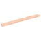 vidaXL Wall Shelf 100x10x2 cm Untreated Solid Wood Oak