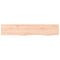 vidaXL Wall Shelf 100x20x2 cm Untreated Solid Wood Oak