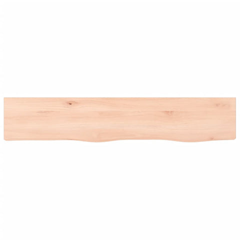 vidaXL Wall Shelf 100x20x4 cm Untreated Solid Wood Oak