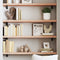 vidaXL Wall Shelf 100x20x4 cm Untreated Solid Wood Oak