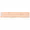 vidaXL Wall Shelf 100x20x6 cm Untreated Solid Wood Oak