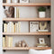 vidaXL Wall Shelf 100x20x6 cm Untreated Solid Wood Oak