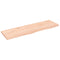 vidaXL Wall Shelf 100x30x2 cm Untreated Solid Wood Oak