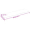vidaXL Wall Shelf 100x30x2 cm Untreated Solid Wood Oak