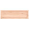 vidaXL Wall Shelf 100x30x(2-4) cm Untreated Solid Wood Oak